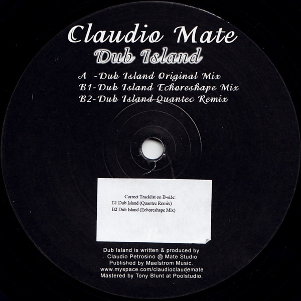 Claudio Mate - Dub Island | Dpress Industries (DPRESS 035) - main