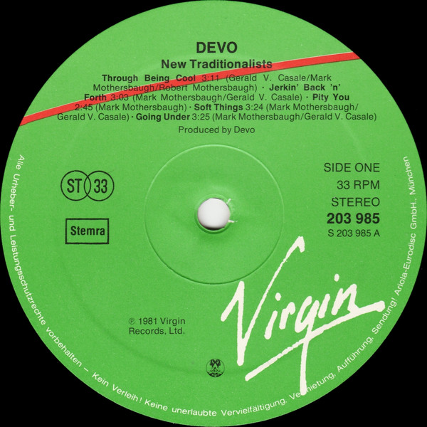 Devo - New Traditionalists | Virgin (203 985-320) - 3