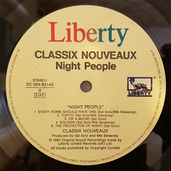 Classix Nouveaux - Night People | Liberty (LBG 30325) - 4 Classix Nouveaux - Night People | Liberty (LBG 30325) - 4