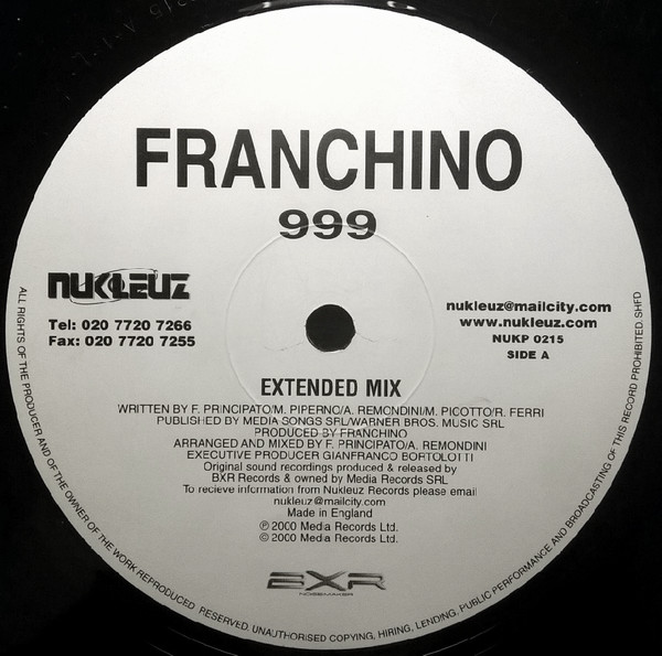 Franchino - 999 | Nukleuz (NUKP 0215) - 3