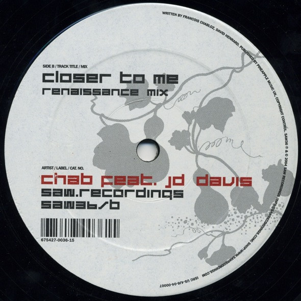 Chab Feat. JD Davis - Closer To Me | Saw Recordings (SAW36) - 3