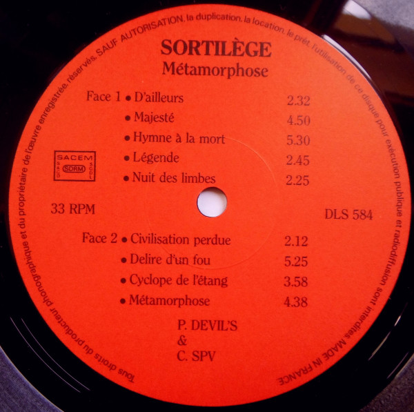 Sortilège - Métamorphose | Devil's Records (DLS. 5.84) - 4 Sortilège - Métamorphose | Devil's Records (DLS. 5.84) - 4