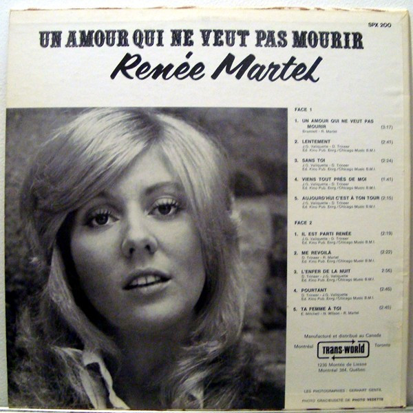 Renée Martel - Un Amour Qui Ne Veut Pas Mourir | Spectrum (SPX 200)
