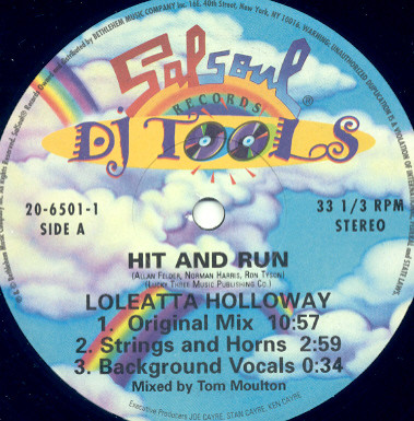 Loleatta Holloway - Hit And Run (DJ Tools) | Salsoul Records (20-6501-1) - main