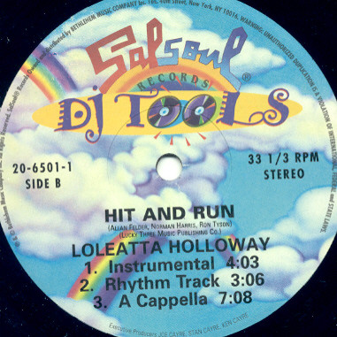 Loleatta Holloway - Hit And Run (DJ Tools) | Salsoul Records (20-6501-1) - 2