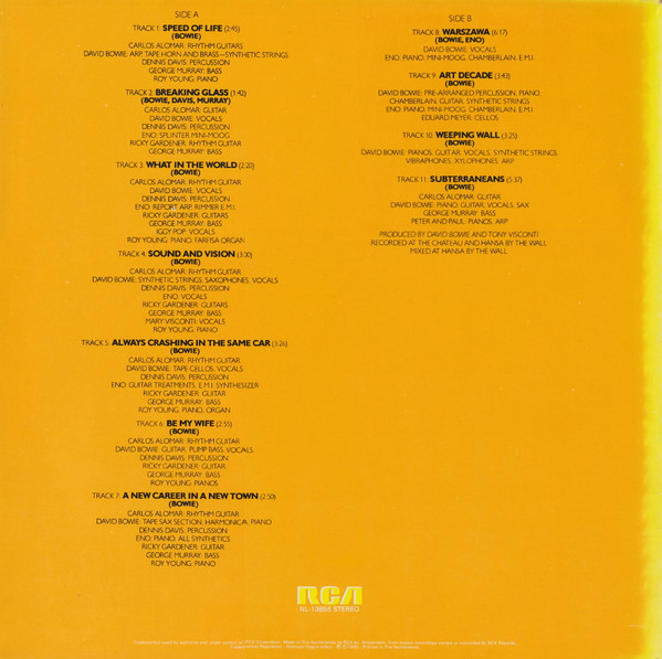 David Bowie - Low | RCA (NL-13856)