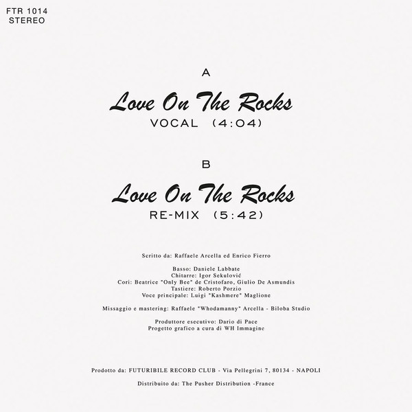 I Coccodrilli , Kashmere - Love On The Rocks | Futuribile (FTR 1014) - 2