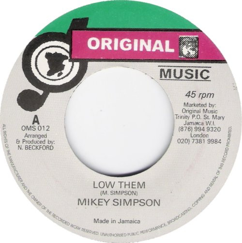Mickey Simpson - Low Them | Original Music (OMS 012)