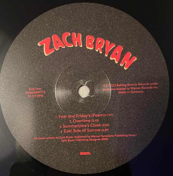 Zach Bryan - Zach Bryan | Warner Records (093624849773) - 3