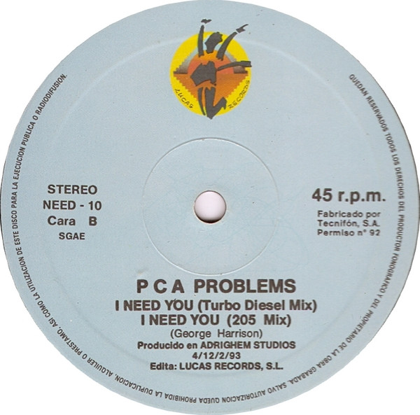 PCA Problems - I Need You | Lucas Records (NEED 10) - 4