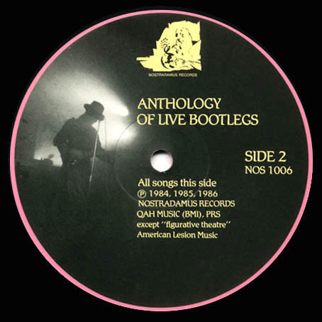 Christian Death - An Official Anthology Of ”Live” Bootlegs | Nostradamus Records (NOS 1006)