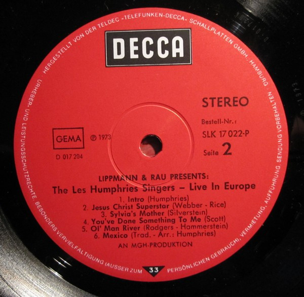 Les Humphries Singers And Orchester Les Humphries - Live In Europe | Decca (SLK 17 022-P) - 4