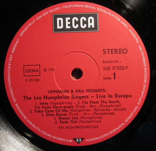 Les Humphries Singers And Orchester Les Humphries - Live In Europe | Decca (SLK 17 022-P) - 3
