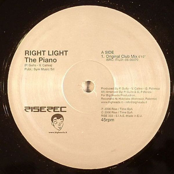 Right Light - The Piano | Rise (RISE 333)
