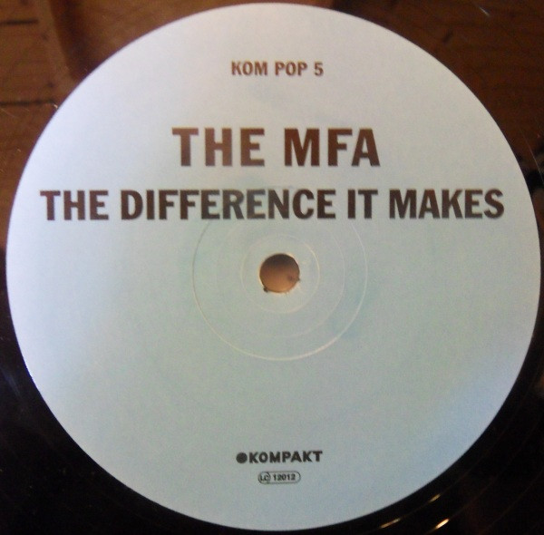 The MFA - The Difference It Makes | Kompakt Pop (KOM POP 5) - 4 The MFA - The Difference It Makes | Kompakt Pop (KOM POP 5) - 4