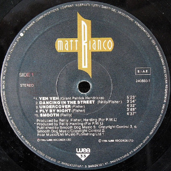 Matt Bianco - Matt Bianco | WEA (240880-1) - 3