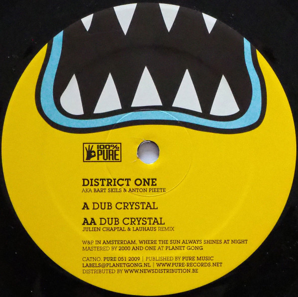 District One Aka Bart Skils & Anton Pieete - Dub Crystal | 100% Pure (PURE 051)