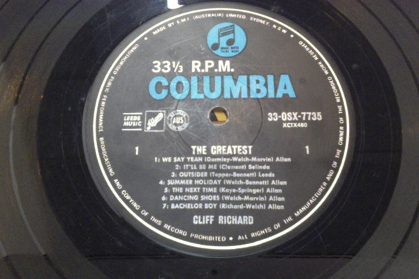 Cliff Richard - The Greatest | Columbia (33-OSX-7735) - 3 Cliff Richard - The Greatest | Columbia (33-OSX-7735) - 3
