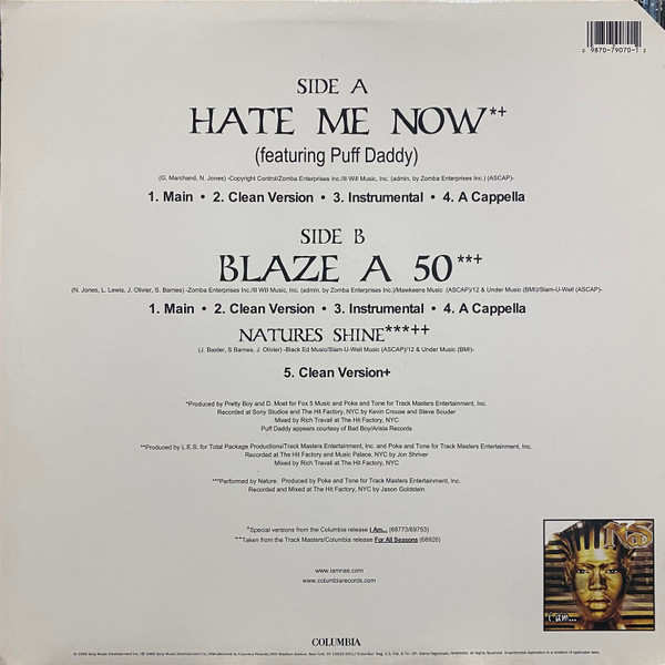 Nas - Hate Me Now | Columbia (44 79070)