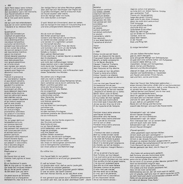 Jean Bollery , Studio Der Frühen Musik , Thomas Binkley - Roman De Fauvel | Die Stimme Seines Herrn (1 C 063-30 103) - 4