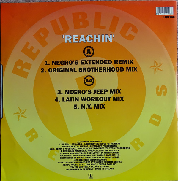Joey Negro Presents Phase II - Reachin' | Republic Records (LICT160) - 2 Joey Negro Presents Phase II - Reachin' | Republic Records (LICT160) - 2