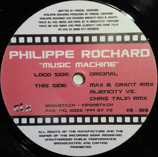Philippe Rochard - Music Machine (The Hymn Of ETX Records) | ETX Editiontraxx (ETX-0018)