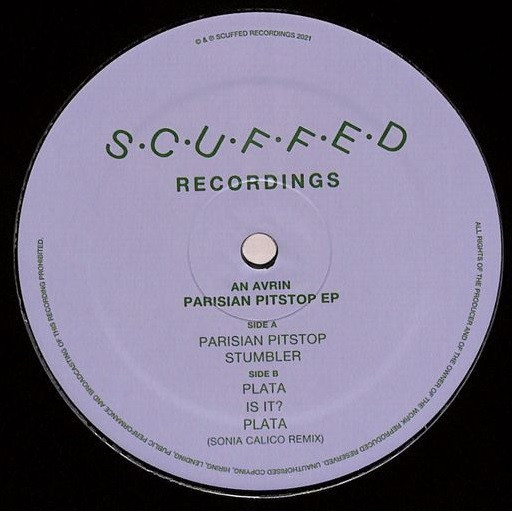 An Avrin - Parisian Pitstop EP | Scuffed Recordings (SCUFFWAX006) - 2