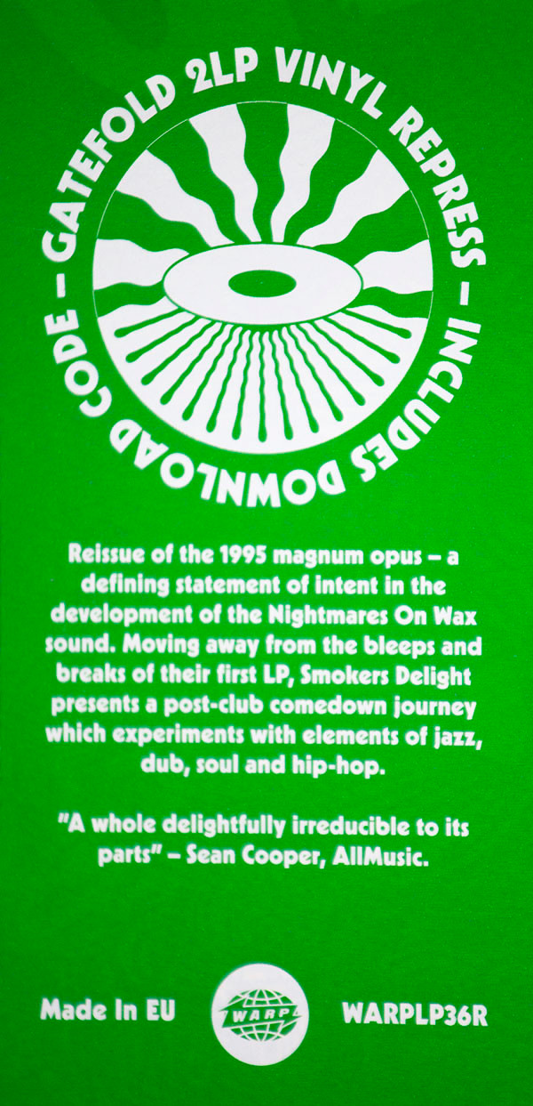 Nightmares On Wax - Smokers Delight | Warp Records (WARP LP 36R) - 2