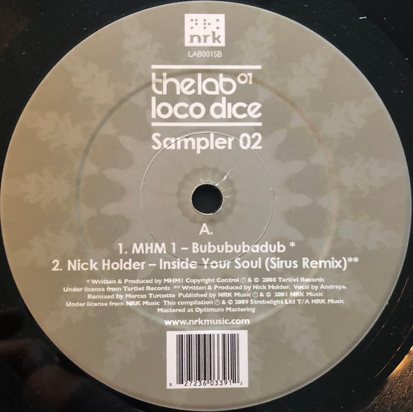 Loco Dice - The Lab 01 Sampler 02 | NRK Sound Division (LAB001SB) - main