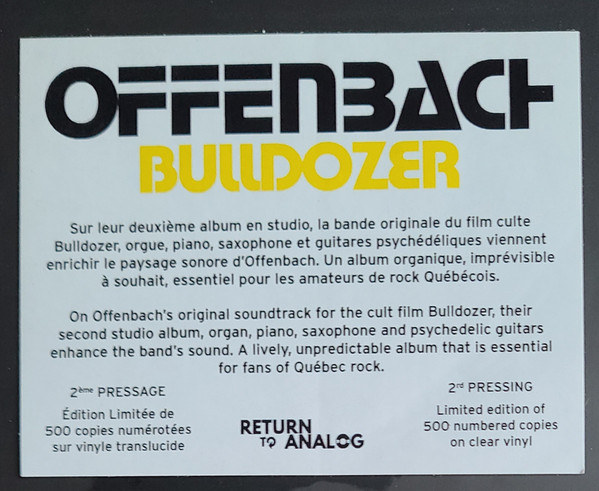 Offenbach - Bulldozer | Return To Analog (RTA-006) - 3