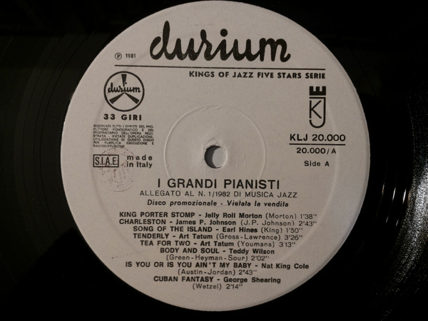 Various - Piano Jazz | Kings Of Jazz (KLJ-20000)