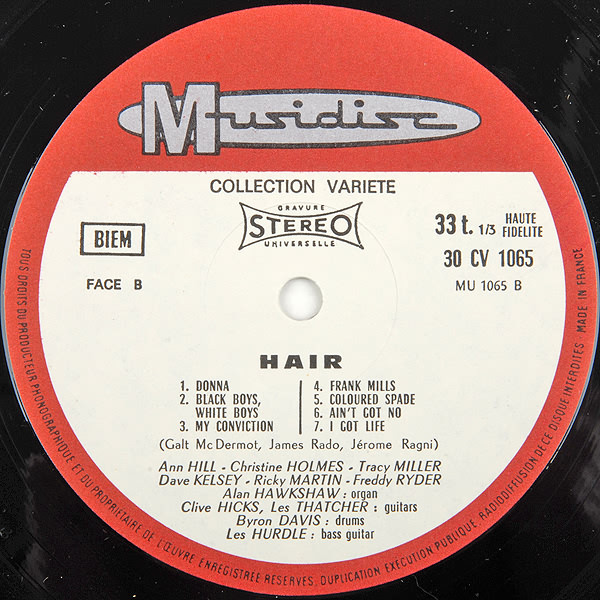 The Graham Walker Sound - Hair - The American Tribal Love-Rock Musical | Musidisc (30 CV 1065) - 4