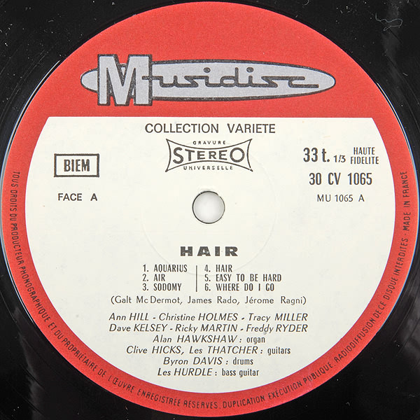 The Graham Walker Sound - Hair - The American Tribal Love-Rock Musical | Musidisc (30 CV 1065) - 3