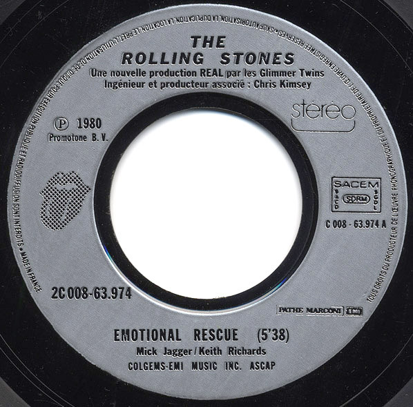 The Rolling Stones - Emotional Rescue | Rolling Stones Records (2 C 008-63974) - 3
