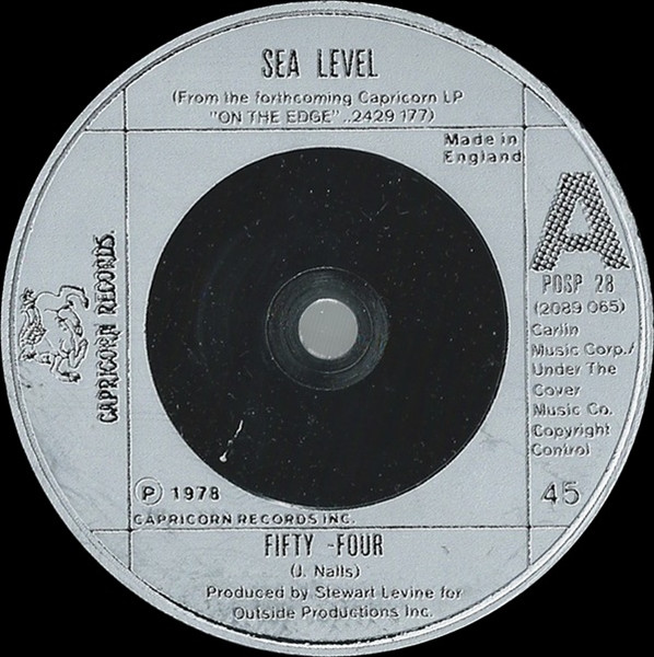 Sea Level - Fifty-Four | Capricorn Records (POSP 28) - main