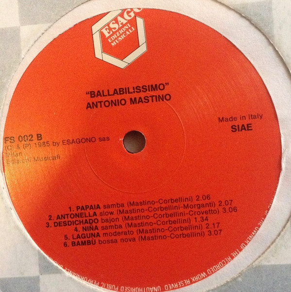 Antonio Mastino - Ballabilissimo | Esagono Record (FS 002)