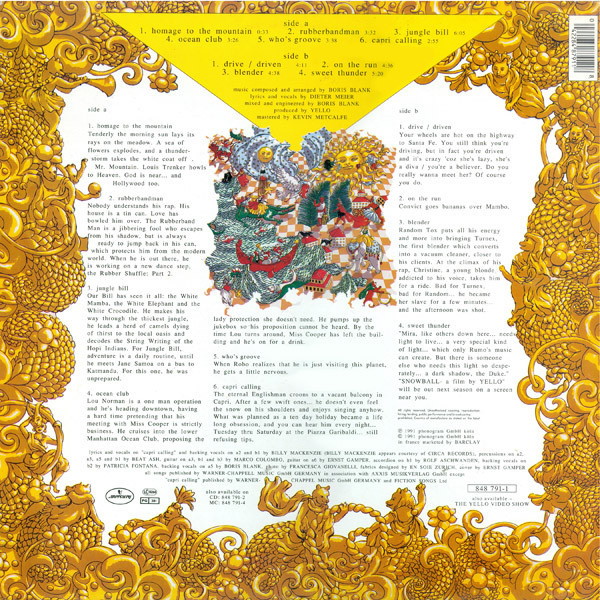 Yello - Baby | Mercury (848 791-1) - 2 Yello - Baby | Mercury (848 791-1) - 2