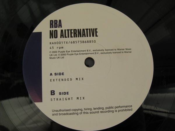 R.B.A. - No Alternative | Radar (RAD001TX) - 3 R.B.A. - No Alternative | Radar (RAD001TX) - 3
