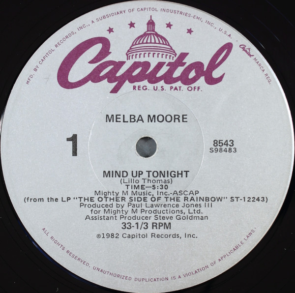 Melba Moore - Mind Up Tonight | Capitol Records (8543)