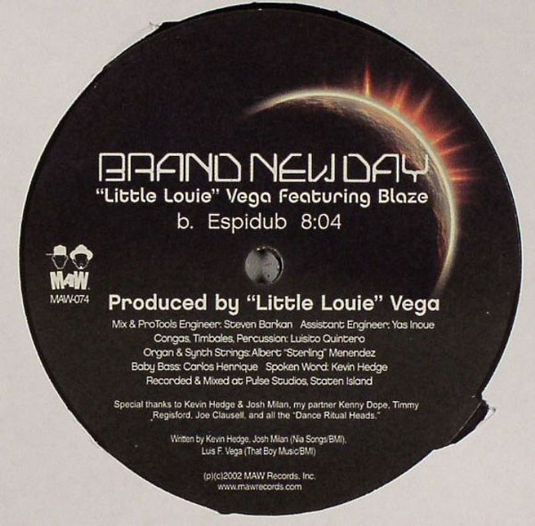 Louie Vega Featuring Blaze - Brand New Day | MAW Records (MAW-074) - 2