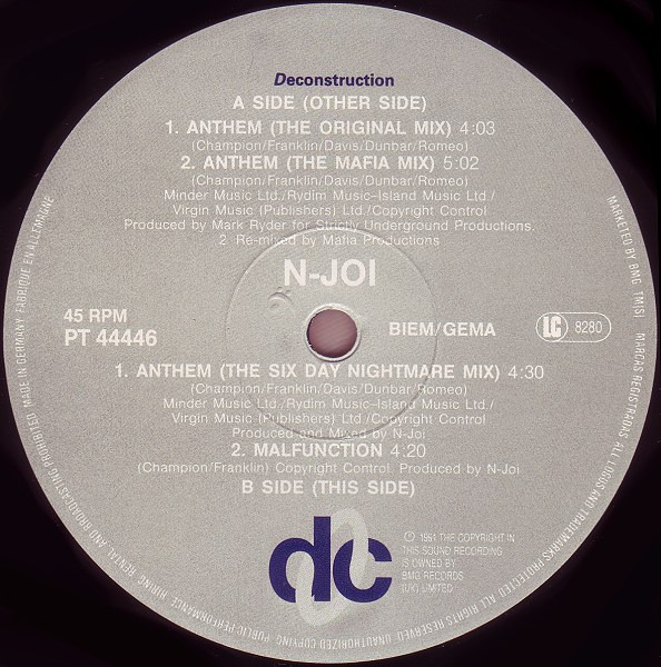 N-Joi - Anthem / Malfunction | Deconstruction (PT 44446) - 3
