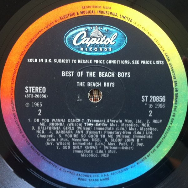 The Beach Boys - Best Of The Beach Boys | Capitol Records (ST 20856) - 4 The Beach Boys - Best Of The Beach Boys | Capitol Records (ST 20856) - 4