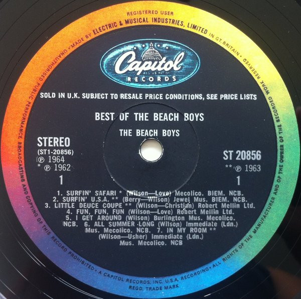 The Beach Boys - Best Of The Beach Boys | Capitol Records (ST 20856) - 3 The Beach Boys - Best Of The Beach Boys | Capitol Records (ST 20856) - 3