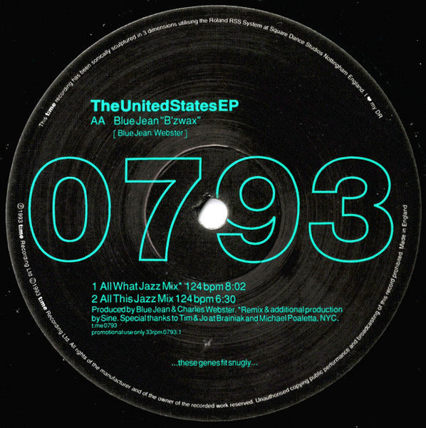 Chez Damier & Co-Inside / Bluejean - The United States EP | t:me (t:me0793) - 2