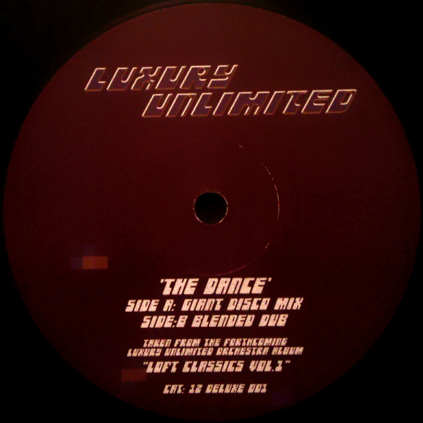 Craig Burger Queen Presents The Luxury Unlimited Orchestra - The Dance (Special Extended Disco Version) | Luxury Unlimited (12 DELUXE 001)