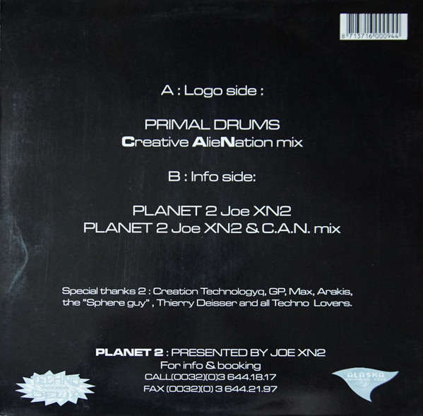 DJ Joe XN2 Presents Planet 2 - Primal Drums / Planet 2 | Technodelia (ASG TD001) - 2
