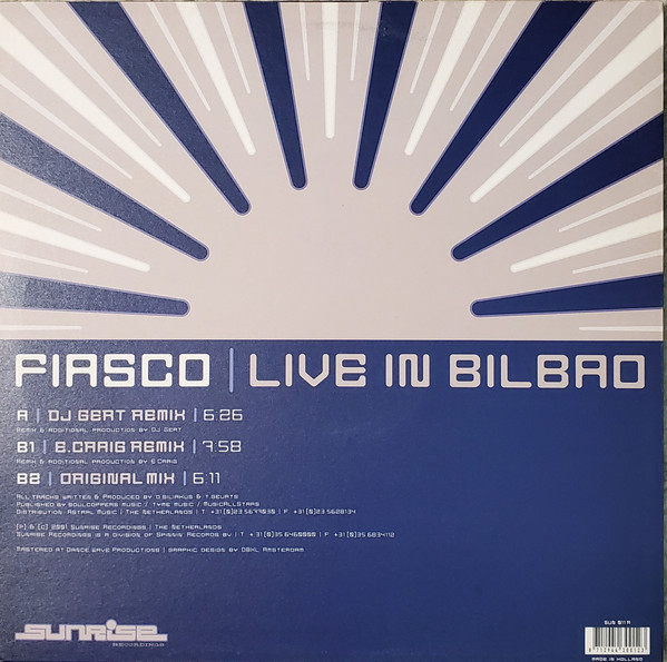 Fiasco - Live In Bilbao (Remixes) | Sunrise Recordings (SUN 011R) - 2