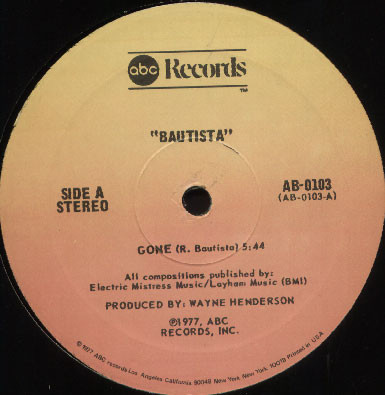 Roland Bautista - Gone | ABC Records (AB-0103) - main