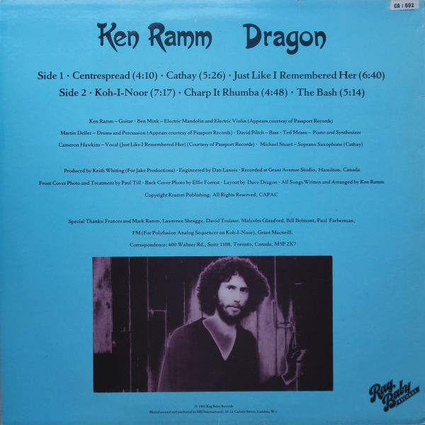 Ken Ramm - Dragon | Rag Baby Records (RAG 1011) - 2