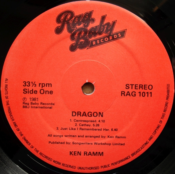 Ken Ramm - Dragon | Rag Baby Records (RAG 1011) - 3